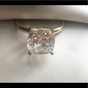 Beautiful Man Made Diamond Engagement Ring